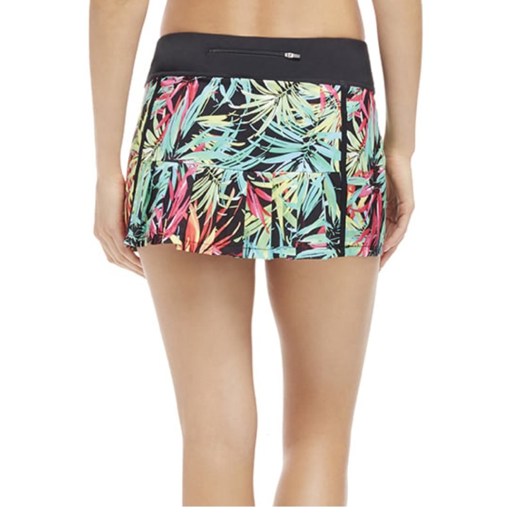 Fabletics Tropical Print Skort Skirt Tennis Pickleball Golf Size M - Picture 2 of 5